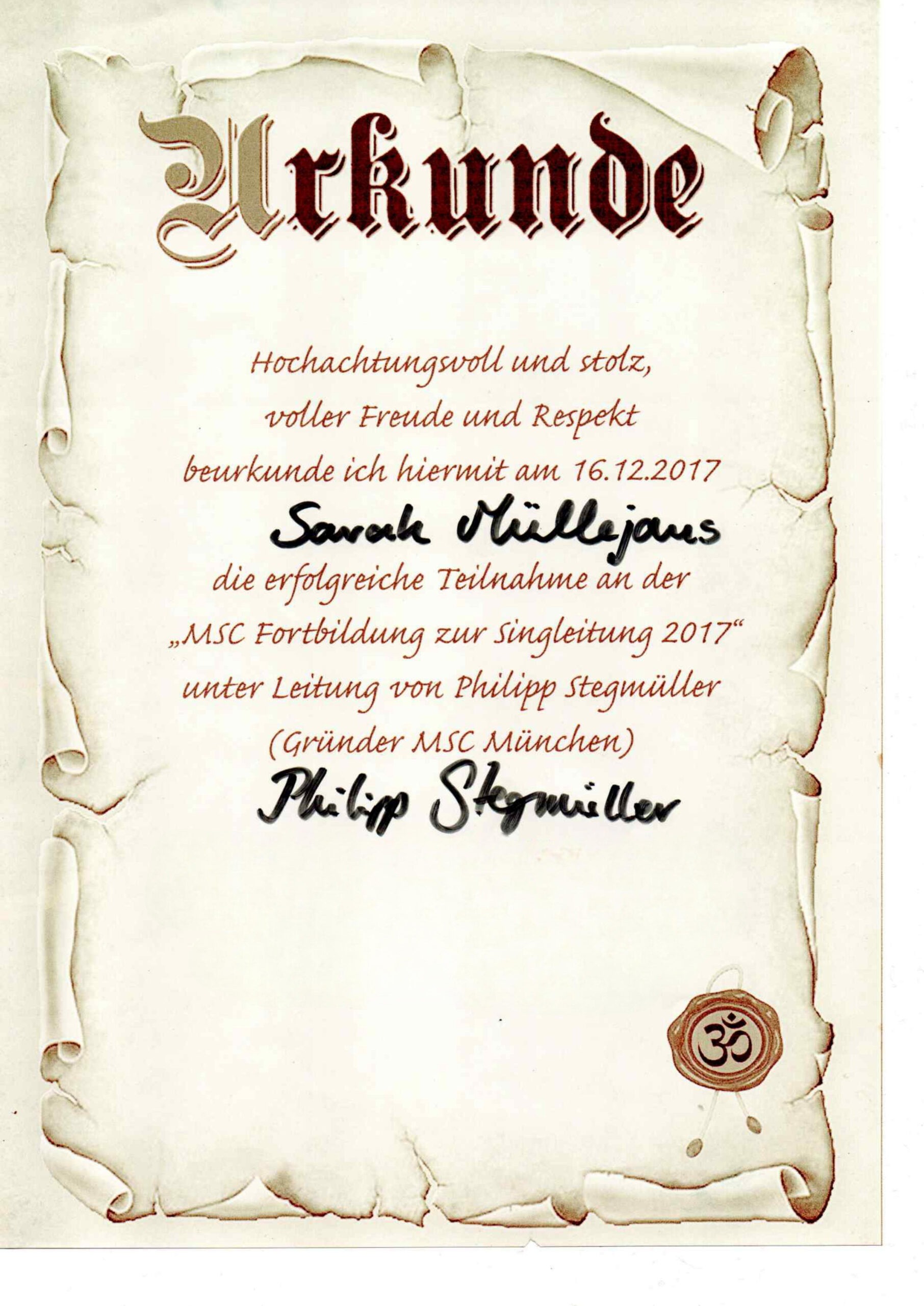 MSC Singleiter ohne rechnung Singleiter | Sarah Saraswati Müllejans | Singen für die Seele | heilsames Singen | Achtsamerleben