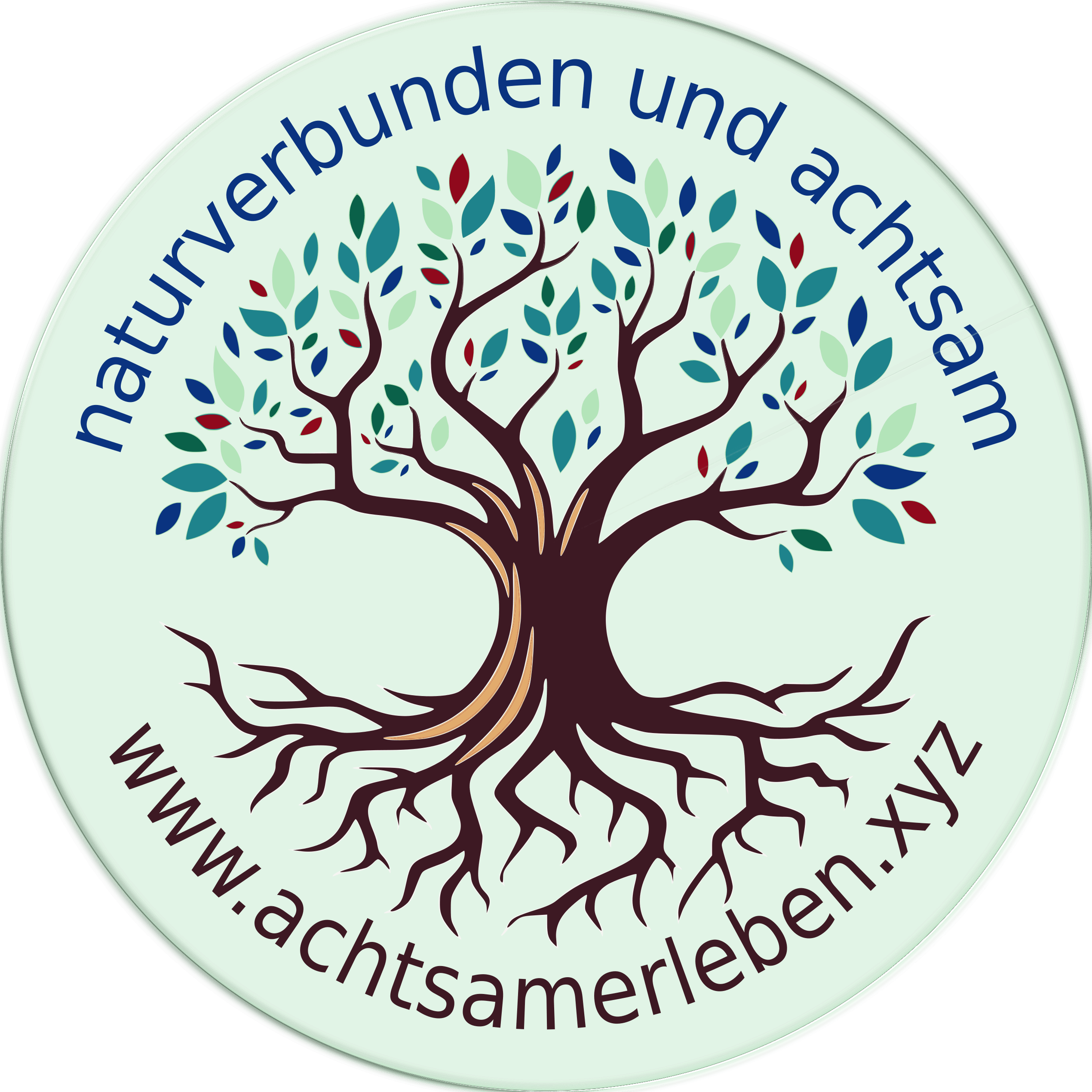 Logo Achtsamerleben mit kreis Logo Achtsamerleben | Yoga Personal | Training | Meditation